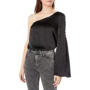 Parker 100% Silk Ripley One Shoulder Top